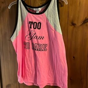 Workout Tank with Net Back NWOT